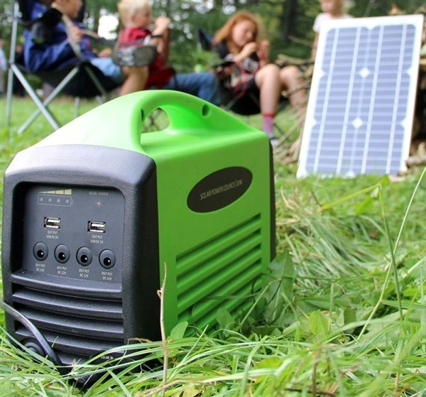 Camping kit 240 (25W / 240Wh batteri / 230V AC) NordiskCampingudstyr.dk
